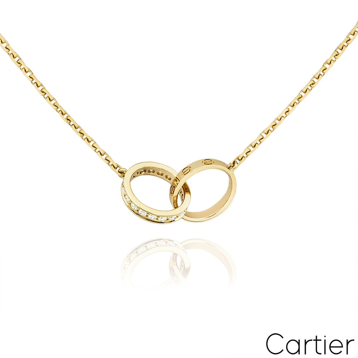 Cartier 18k Yellow Gold Diamond Love Necklace B7013800 Cartier 18k Yellow Gold Diamond Love Necklace B7013800